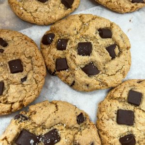 Gluten Free & Vegan Chocolate Chunk Cookies
